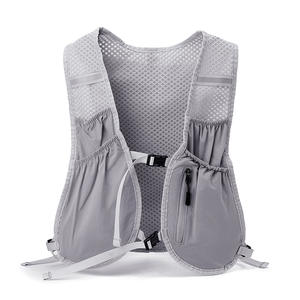Gilet d'hydratation de course court léger et respirant pour adulte avec distributeurs de recrues à ceinture réglable en nylon - Product Image 3