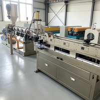 Ligne de production d'extrusion de tuyaux ondulés à paroi simple à faible perte de puissance à vide, avec surface dentée rigide, 8m/min - 38m/min