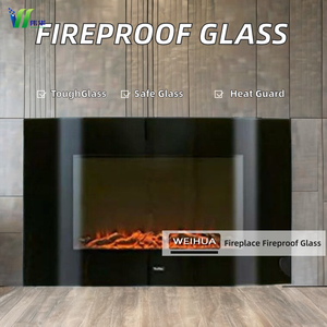 Verre de cheminée personnalisé Verre K sûr de haute qualité Verre résistant à la chaleur résistant au feu pour cheminée et <span class=keywords><strong>four</strong></span> - Product Image 3