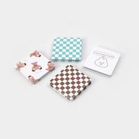 Miroir de maquillage portable haut de gamme Winway avec logo personnalisé, miroir de poche compact pour les voyages, cadeau d'entreprise