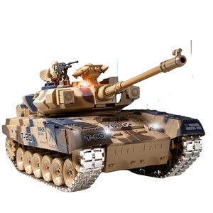 Vente en gros de chars de combat RC <span class=keywords><strong>RUS</strong></span> 1/18, jeu de combat télécommandé, chars militaires de combat, jouet de voiture RC pour enfants - Product Image 1