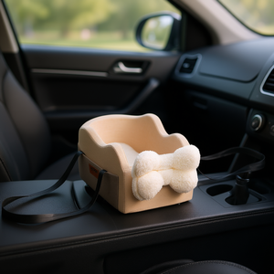 Asiento elevador para perros pequeños de 8 libras, transportín para mascotas para consola central, para viajes en coche - Product Image 2