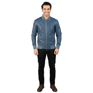 Men's New Style Lightweight <b>Sheep</b> <b>Skin</b> Leather <b>Jacket</b> Breathable and Protective Stylish Design for All Seasons <b>jacket</b> for men - Product Image 1