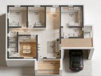 Villa en acier léger écologique, maison préfabriquée, appartement moderne et utilisation hôtelière, conception ignifuge durable, 140m, garantie 5 ans
