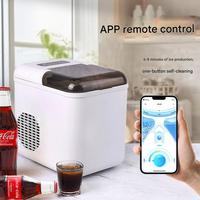 APP akıllı kontrol tezgah küçük çok fonksiyonlu buz yapım makinesi ev kullanımı plastik kare uzaktan kumanda kolu çalıştırılabilir