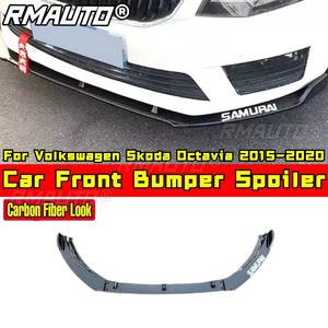 Para Volkswagen Skoda Octavia 2015-2020, Alerón Delantero para Automóvil, Cubierta de Parachoques, Protector de Parachoques, Labio Delantero, Kit de Carrocería, Accesorios para Automóvil - Product Image 1