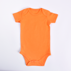 Pelele <span class=keywords><strong>de</strong></span> algodón orgánico liso para bebé, Pelele <span class=keywords><strong>de</strong></span> manga corta suave <span class=keywords><strong>de</strong></span> Color sólido, Unisex - Product Image 2
