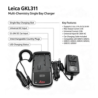 Chargeur de batterie Li-ion multi-emplacements haute efficacité Leica GKL211 GKL112 pour station totale et instrument de topographie GNSS – Chargeur de remplacement