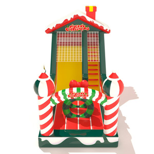 Toboggan gonflable sur le thème de Noël, <span class=keywords><strong>en</strong></span> PVC durable, pour enfants, facile à installer, pour 10 enfants, événements scolaires, carnavals, amusement <span class=keywords><strong>en</strong></span> plein air - Product Image 4