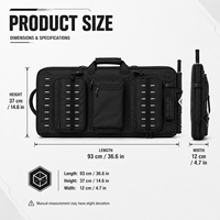 Étui de transport tactique pour arc composé OEM en gros, en nylon 1000D imperméable et rembourré, avec poches zippées pour la chasse et les activités de plein air