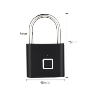 การชาร์จแบบไร้กุญแจด้วย USB ล็อคลายนิ้วมือ กุญแจอัจฉริยะ กุญแจล็อคประตูกันน้ำ ปลดล็อค กุญแจแบบพกพาป้องกันการโจรกรรม - Product Image 3