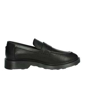 Mocasines de Hombre Cult, Negros, de Cuero Perforado, Estilo Slip-On, Casuales - Product Image 4