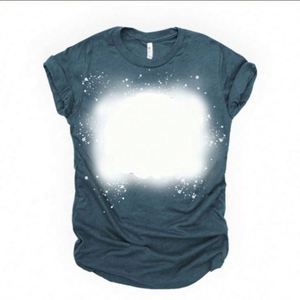 Custom Clothing Tee Faux Bleached Sublimation Blanks Bleached T Shirts Us - Product Image 3