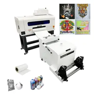 A3 Dtf Printer Drukmachine Overdracht I3200 Xp600 A4 Met Poeder Schudden Machine Prestige Dtf Printer Met Shaker En Droger