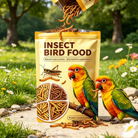 Nourriture pour perroquets à base de protéines d'insectes naturelles |   Vers de farine séchés pour oiseaux, nourriture pour grillons, support OEM ODM, vente en gros