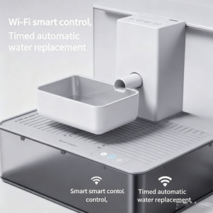 Bebedero Automático Ecológico <span class=keywords><strong>para</strong></span> Mascotas, Material ABS Blanco Esmerilado, Gran Capacidad, <span class=keywords><strong>para</strong></span> Gatos y Perros de Interior - Product Image 3