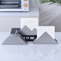 Porte-mouchoirs en métal moderne et exquis avec logo personnalisable, support pour serviettes en papier, décoration de table pour hôtel, restaurant, salle à manger