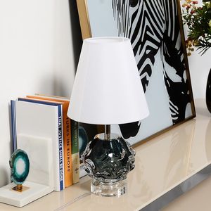 Promotieprijs Woninginrichting Decoratieve Verlichting Handgemaakte Donkergroene Gecouloured Glazuurglas Led Tafellamp - Product Image 1