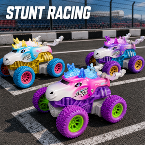 Auto RC Monster Stunt 2,4GHz 1:64 in Lega con Luci, Guida Verticale e Movimento a 360° <span class=keywords><strong>Viola</strong></span> Blu - Product Image 2
