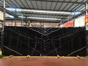<strong>China</strong> Nero <strong>Marquina</strong> Marble Big Slabs <strong>Black</strong> Stone White Veins for Bathroom Wall Restaurant Wall Cladding Decorative Book Match - Product Image 5