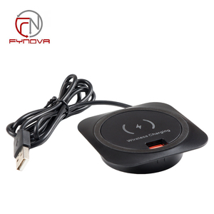 Chargeur sans fil intégré au bureau Furniture15W à charge rapide, port de charge USB Type-C pour tables de bureau, canapé, armoire, <span class=keywords><strong>prise</strong></span> murale - Product Image 5