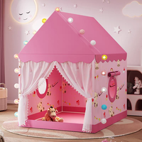 Tente de jeu triangulaire pliable portable pour enfants, utilisation intérieure/extérieure, en polyester, pour enfants et tout-petits