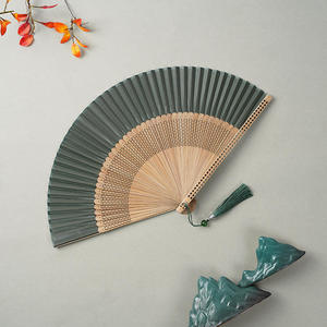 Hand Held Bamboo Silk Folding Hand Fans Chinese Vintage Handheld Fans Wedding Party Gift for Women - Product Image 3
