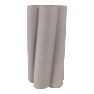 Vaso scanalato testurizzato moderno in gres per fiori, ideale per soggiorno, camera da letto, cucina, ufficio. - Product Image 3