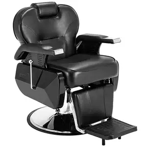 Reclining hydraulic Barbershop price barbering equipment furniture Black haircut vintage Beauty Hair Salon barber Chair For Sale