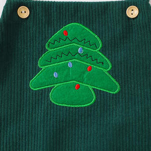 2025 unisexe bébé garçons filles vêtements <span class=keywords><strong>de</strong></span> noël velours côtelé barboteuse arbre <span class=keywords><strong>de</strong></span> noël père noël <span class=keywords><strong>renne</strong></span> bébé velours côtelé combinaison ensemble - Product Image 6