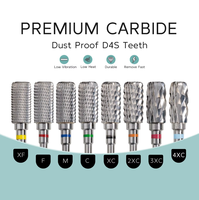HYTOOS Embouts de ponceuse à ongles de sécurité 13mm, anti-poussière, D4S, en carbure, pour manucure électrique, outil pour droitiers