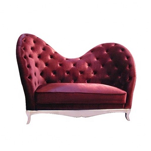 Sofá de lujo personalizado, sillón con patas de metal único cubierto de lino con sofá emperatriz de estilo escandinavo - Product Image 1