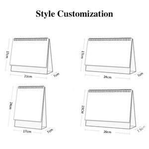 Xd213 Customizable Logo Photo Printing Saddle Stitch Spiral Binding Promotion Office Gift Custom Daily Monthly Calendar - Product Image 3