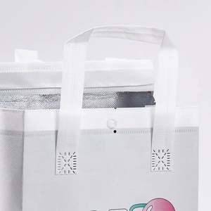 Bolsa Térmica para Llevar Comida, Reciclada y Biodegradable, Bolsa de Embalaje No Tejida, Bolsa de Transporte con Película de Aluminio Termosellada - Product Image 3