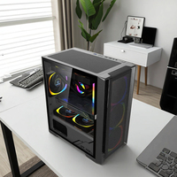 Fundas y torres para ordenador Gamer, soporte para 240 CPU, Enfriador de agua y fuente de alimentación ATX, funda para ordenador de juegos