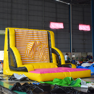 Outdoor Sport <b>Game</b> <b>Inflatable</b> Wall Jumping Sticky Climbing 2 Stick Suits PVC Customized Color Commercial <b>Inflatable</b> Outdoor Velc - Product Image 4