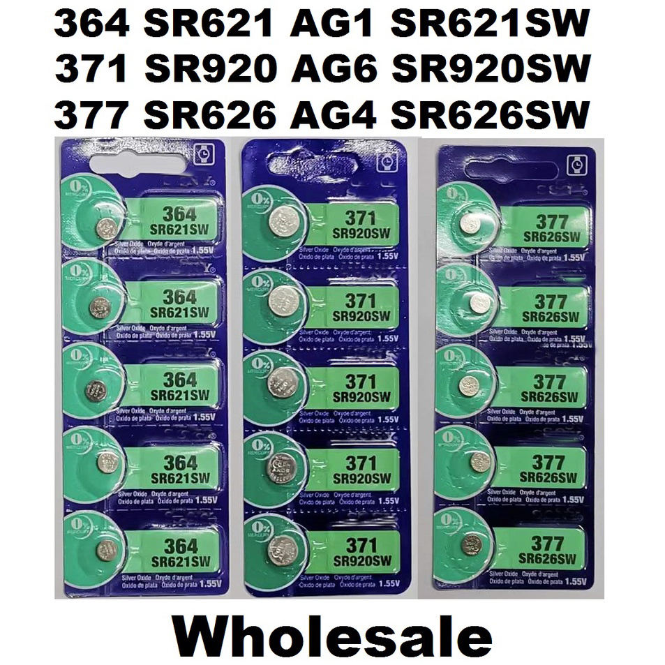 5pcs/lot 100% 오리지널 371 SR920SW 1.55V 시계 배터리 371 SR920SW 버튼 코인 셀| Alibaba.com