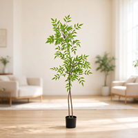 Plante artificielle réaliste Monstera multicolore en pot, fausse plante verte Bonsaï pour la décoration de bureau, salon et aménagement paysager intérieur