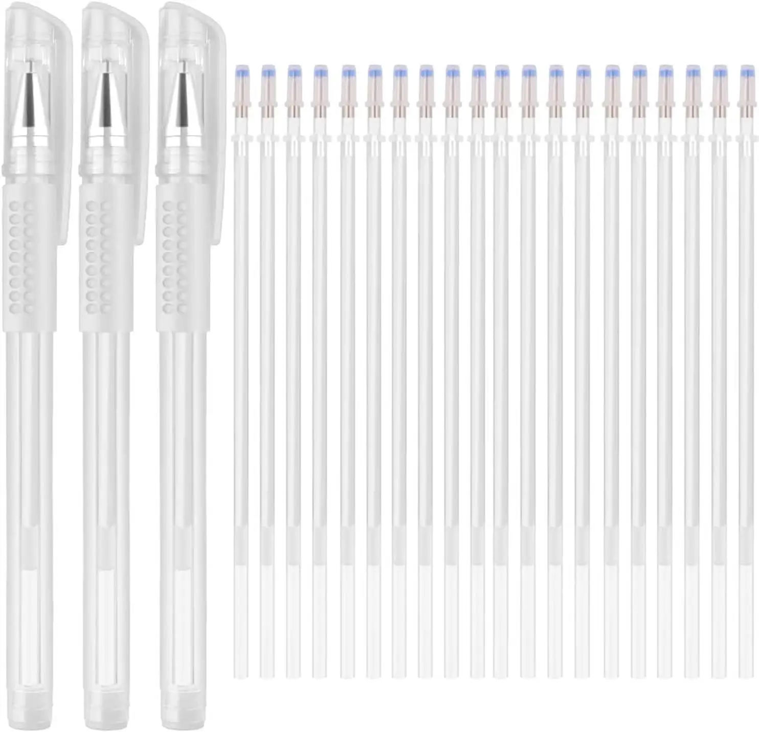 Heat Erasable Fabric White Marking Pens for Tailors Sewing and Quilting Dressmaking, White Heat Erase Pens of Fabrics