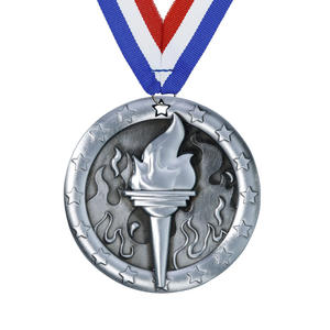 Medallas Religiosas y Deportivas Personalizables de Aleación de Zinc Fundido en 3D con Acabado Plateado, Logotipo Esmaltado, Pin, para Ocasiones de Oración y Aniversario - Product Image 1