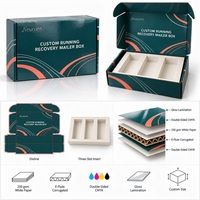 Boîte d'expédition personnalisée en carton ondulé E-Flute brillant, imprimée, pour les commandes d'abonnement e-commerce
