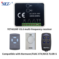Récepteur RF 2 canaux OEM/ODM avec commutateur DIP 300-868 MHz, contrôleur multi-marques pour télécommande de porte de garage