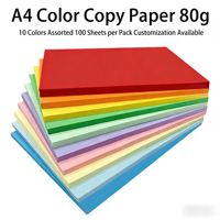 Kertas Warna A4 80gsm 10 Warna Campuran Kertas Fotocopy Alat Tulis Kantor Sekolah