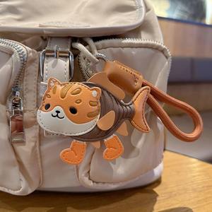 2025 تعليقات حقائب الطلاب الفريدة للتجارة عبر الحدود، زينة على شكل فيل وحوت من الجلد، سلسلة مفاتيح، هدايا صغيرة بالجملة - Product Image 2