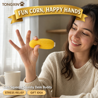 Jouet Squishy Crunchy TONGXIN en forme de maïs, à remontée lente, anti-stress, cadeau, idéal pour le bureau, lot en vrac en promotion
