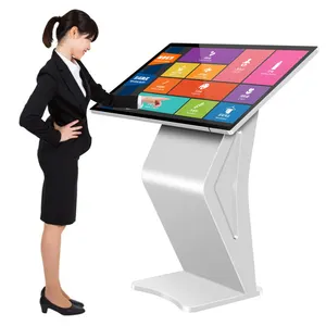 32 inch ir touch frame industrial touch screen advertising totem interactive android kiosk digital signage kiosk for business