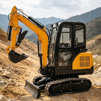 Excavator Mini GMINT 3 Ton, Mesin Penggali Mini, Excavator Mini Beroda Karet