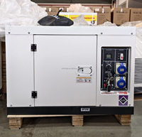 Générateur diesel silencieux refroidi par eau, mobile, 5kW 8kW 10kW 12KW 15KW 18KW 20kW 25kW 30kW 10KVA 12KVA 15KVA 18KVA, avec ATS AVR