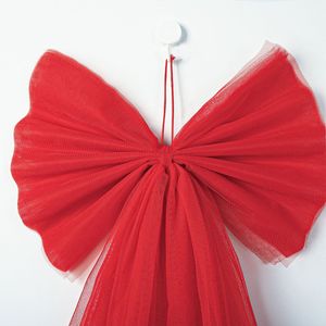 Đồ trang trí đỉnh cây thông Giáng sinh chất lượng cao, nơ organza lớn, vòng hoa Giáng sinh trong nhà, trang trí lò sưởi, tiệc lễ hội - Product Image 3