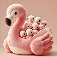 Animal en peluche personnalisé flamant rose peluche flamant rose peluche peluches Animal doux personnalisé